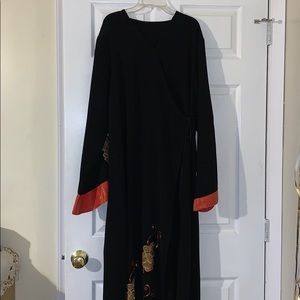 Black and orange abaya (Moroccan style)